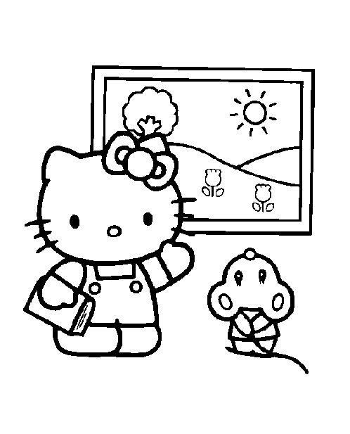 Hello Kitty kolorowanki